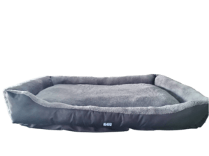 A dog bed with removable pillows for large and giant breed dogs
